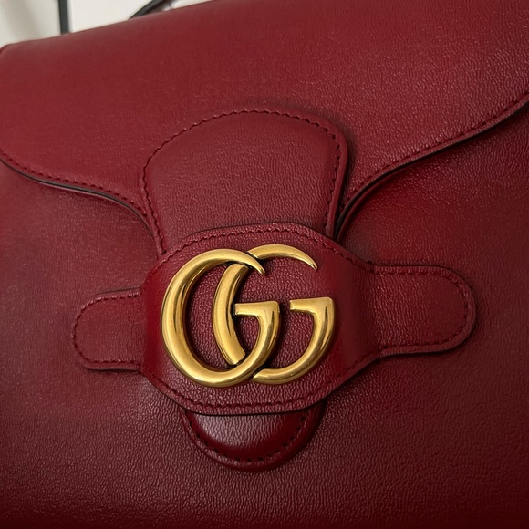 NWT red Gucci Marmont Crossbody leather messenger bag - Picture 5 of 16